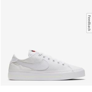 Nike Women's White Low-Top Canvas Sneakers